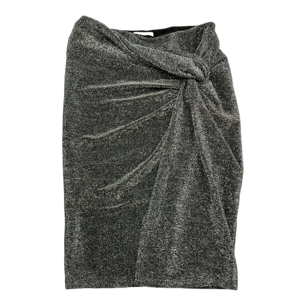 Leith Metallic Knot Front Skirt Small